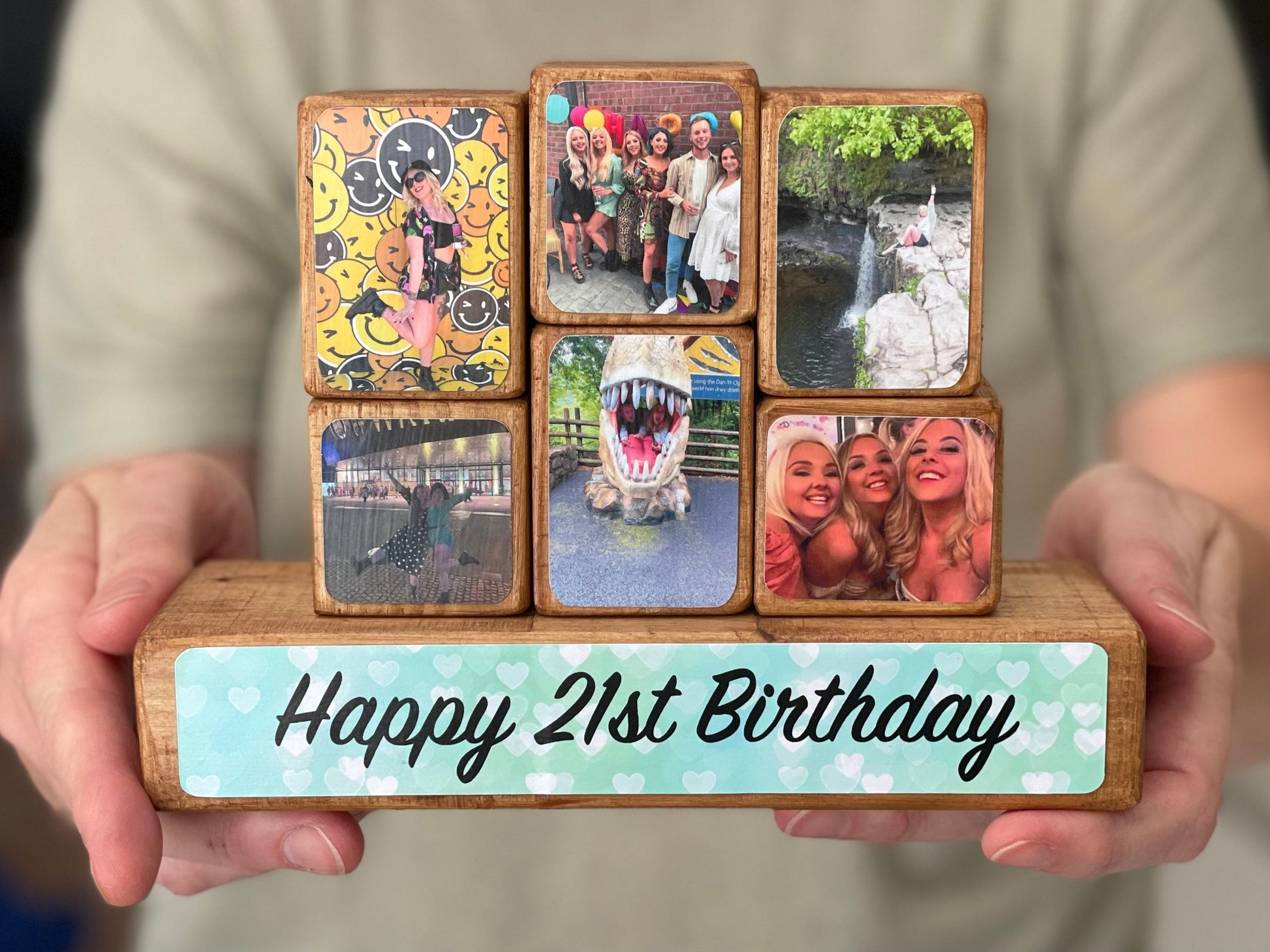 Stacking Photo Block Set - 21st Birthday