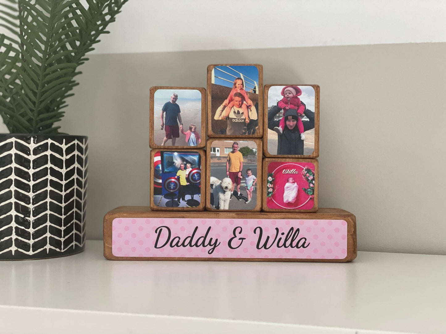Stacking Photo Block Gift Set, Daddy and daughter, gift for dad, from your daughter,