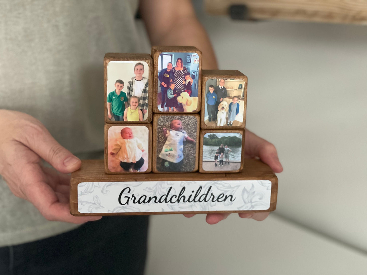Stacking Photo Block Set - photo gift for Grandma, Grandad, Grandparents