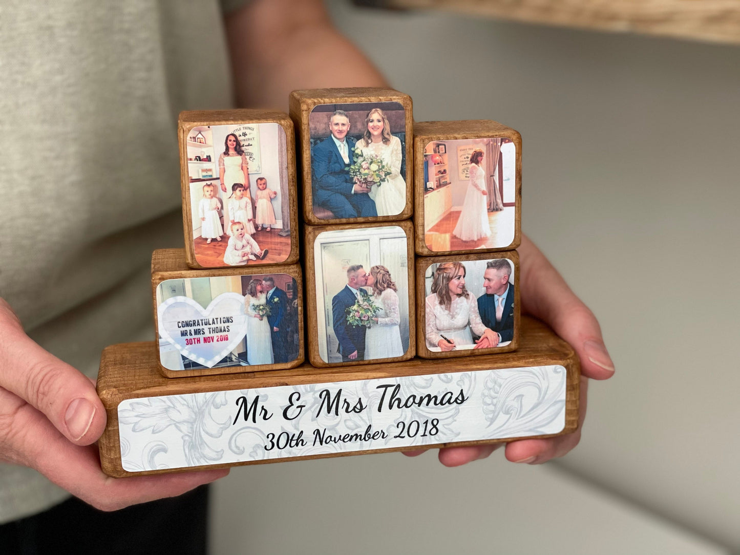 Stacking Photo Block Set - Mr & Mrs