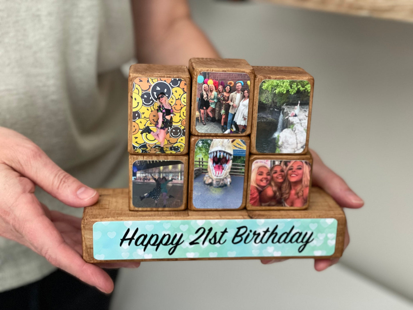 Stacking Photo Block Set - 21st Birthday