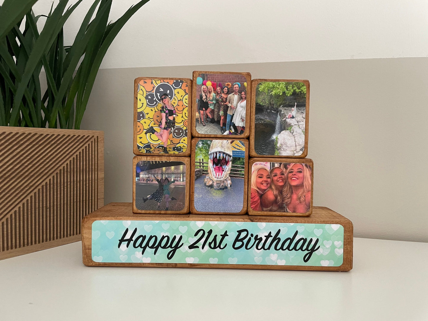 Stacking Photo Block Set - 21st Birthday