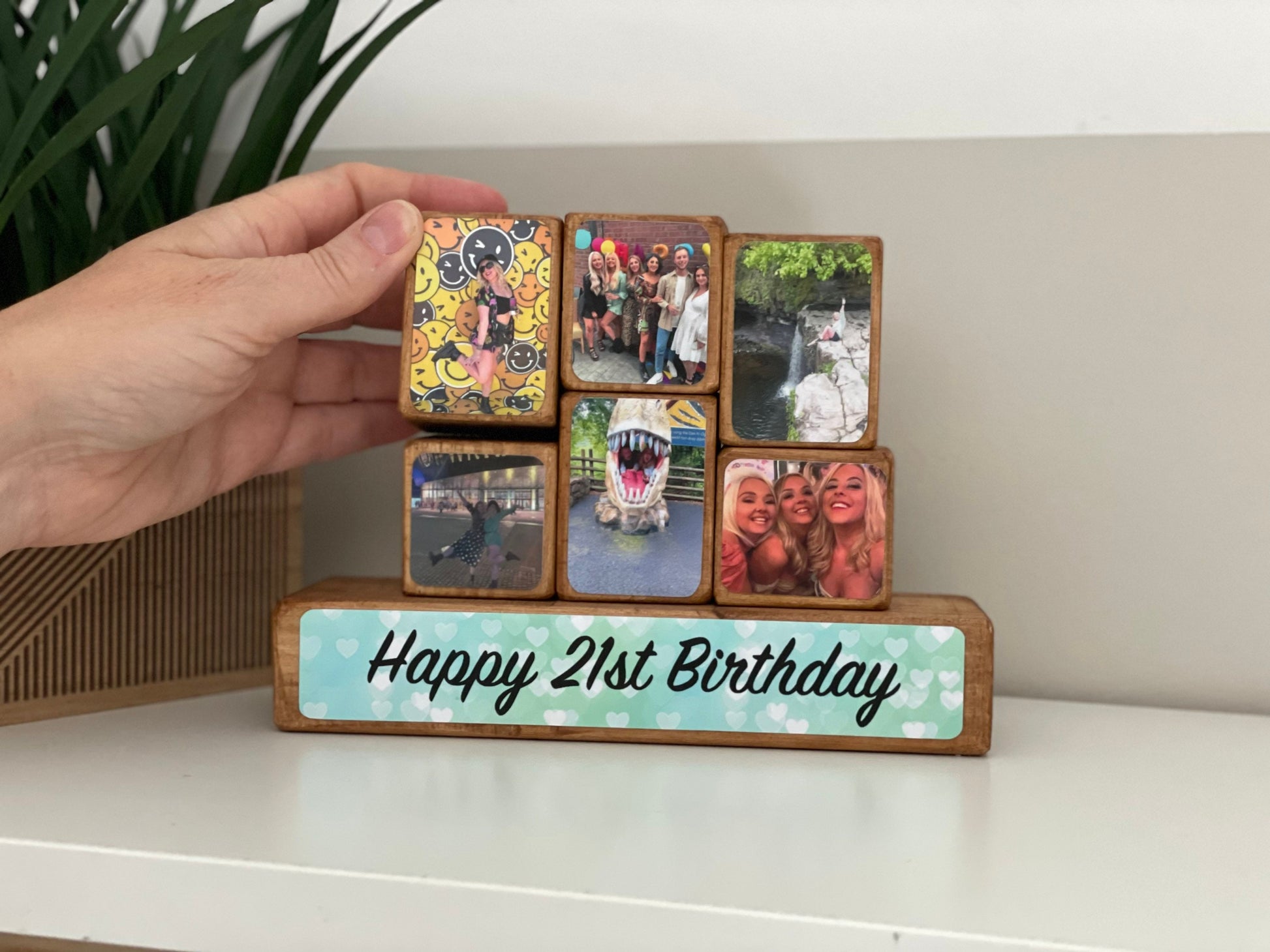 Stacking Photo Block Set - 21st Birthday