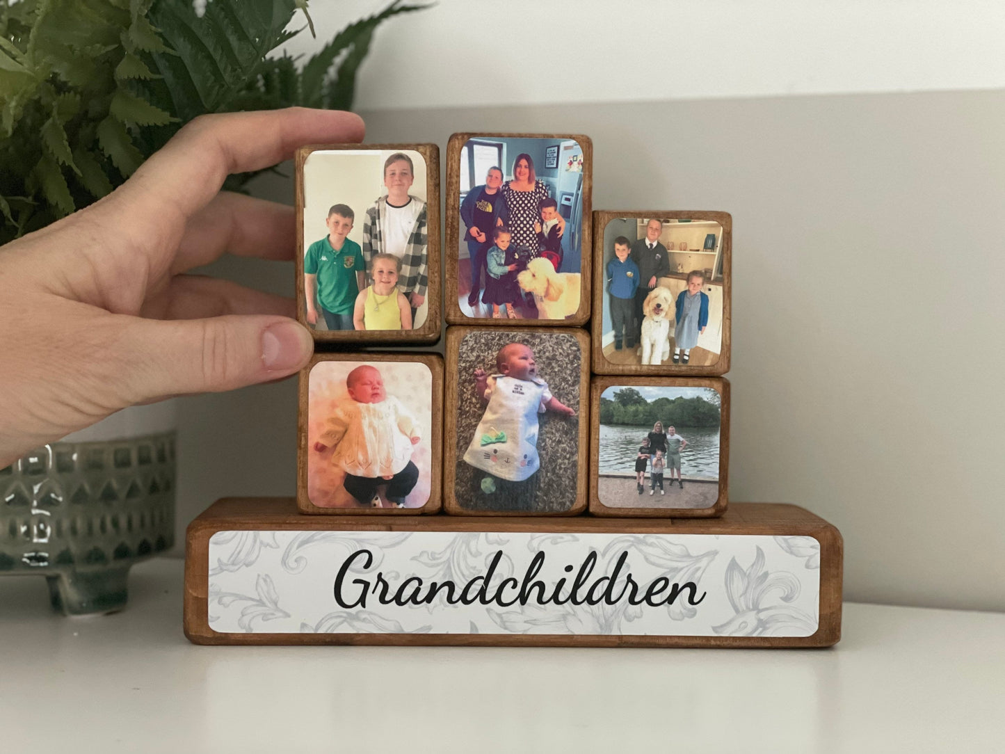 Stacking Photo Block Set - photo gift for Grandma, Grandad, Grandparents