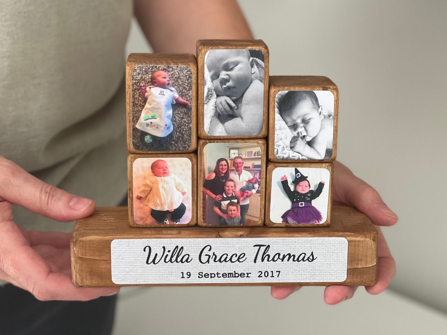 Stacking Photo Block Set - New Baby