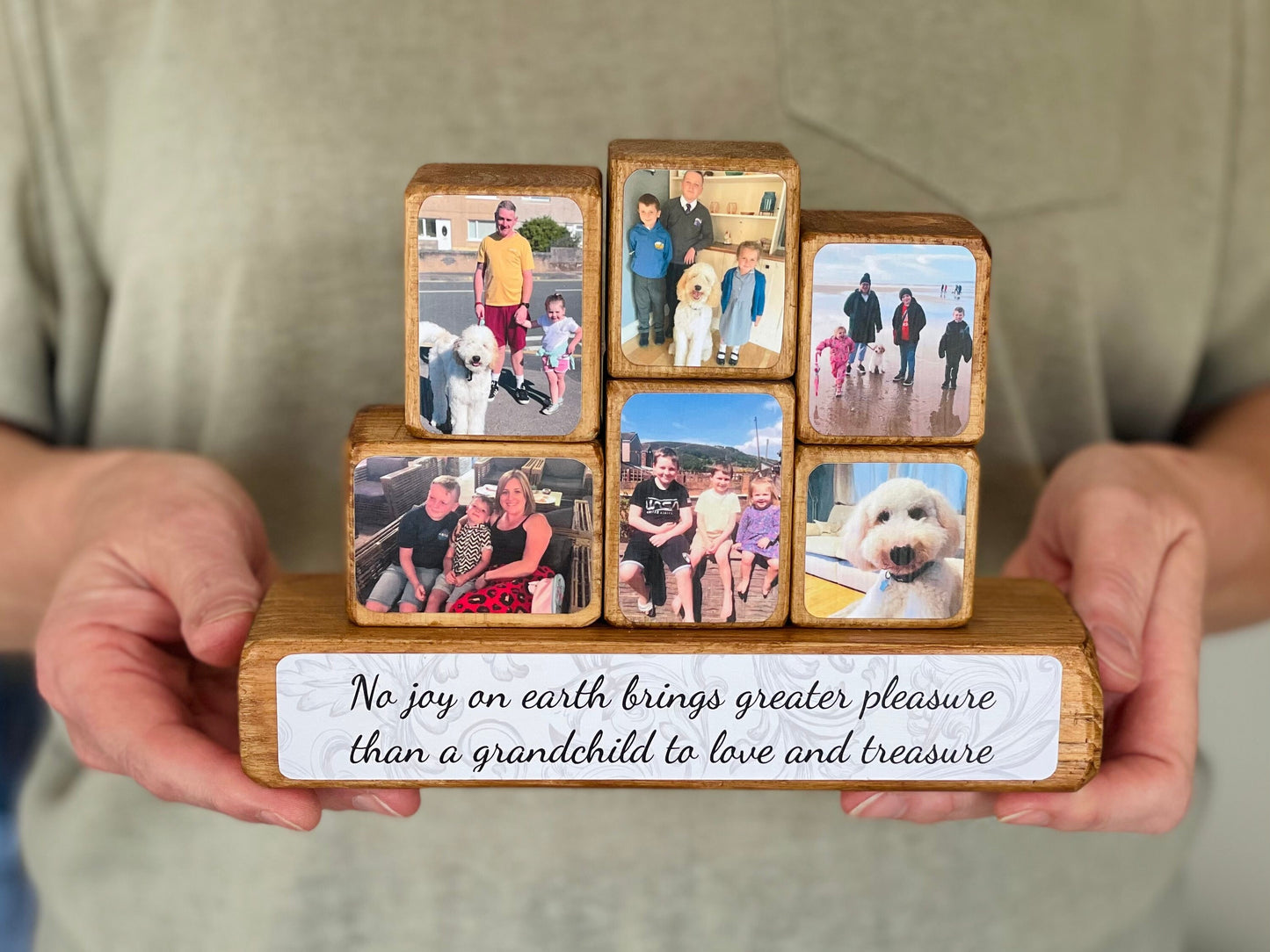 Photo Stacking Blocks - personalised gift for mum or grandma