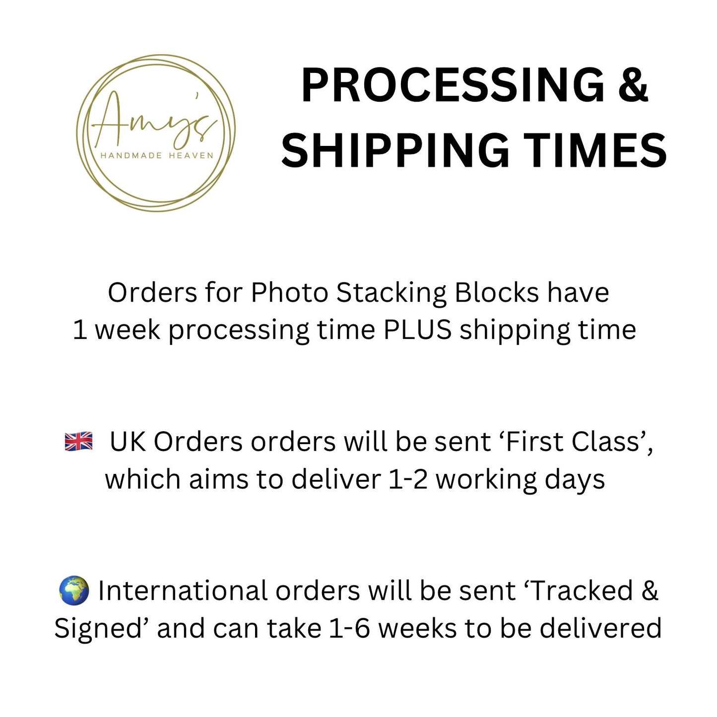 Stacking Photo Block Set - photo gift for Grandma, Grandad, Grandparents