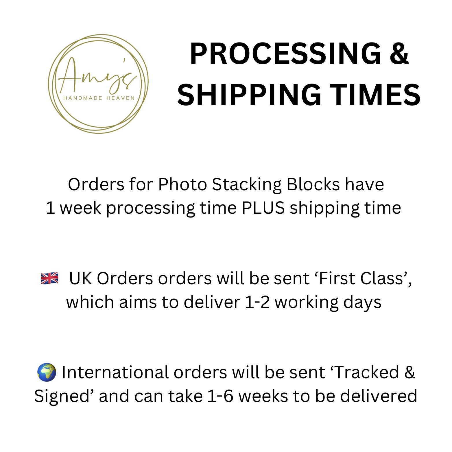 Stacking Photo Block Set - 50th Birthday