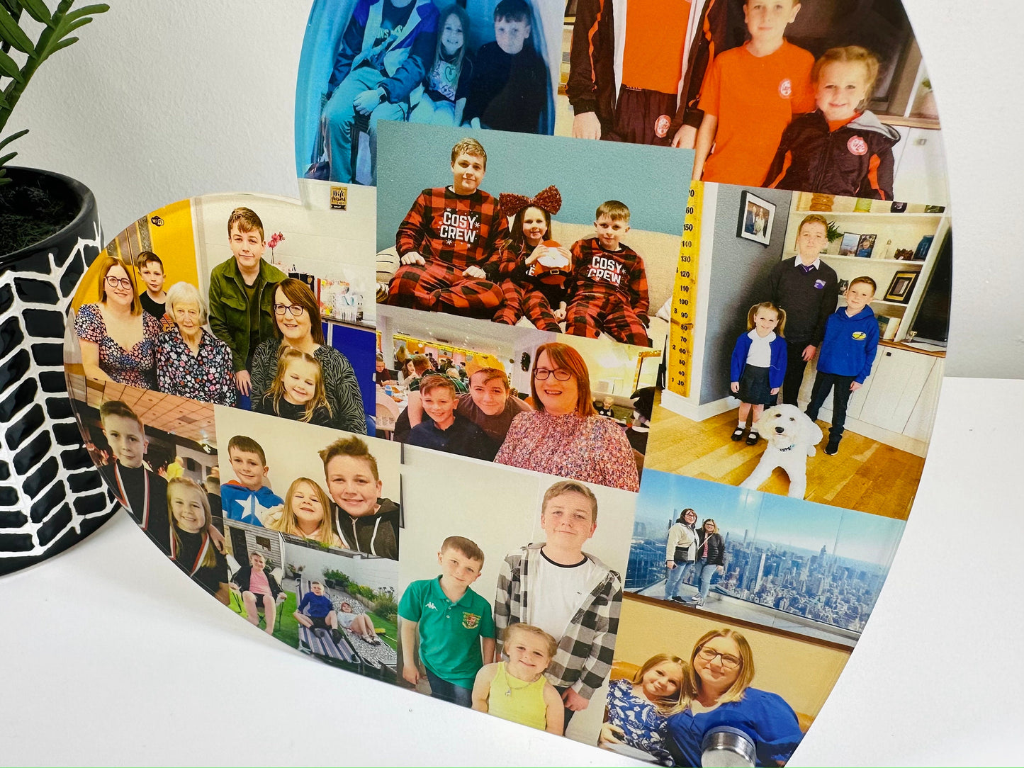 20cm Acrylic Photo Heart, Photo Collage, Heart Collage, Photo Gift, Personalised gift,