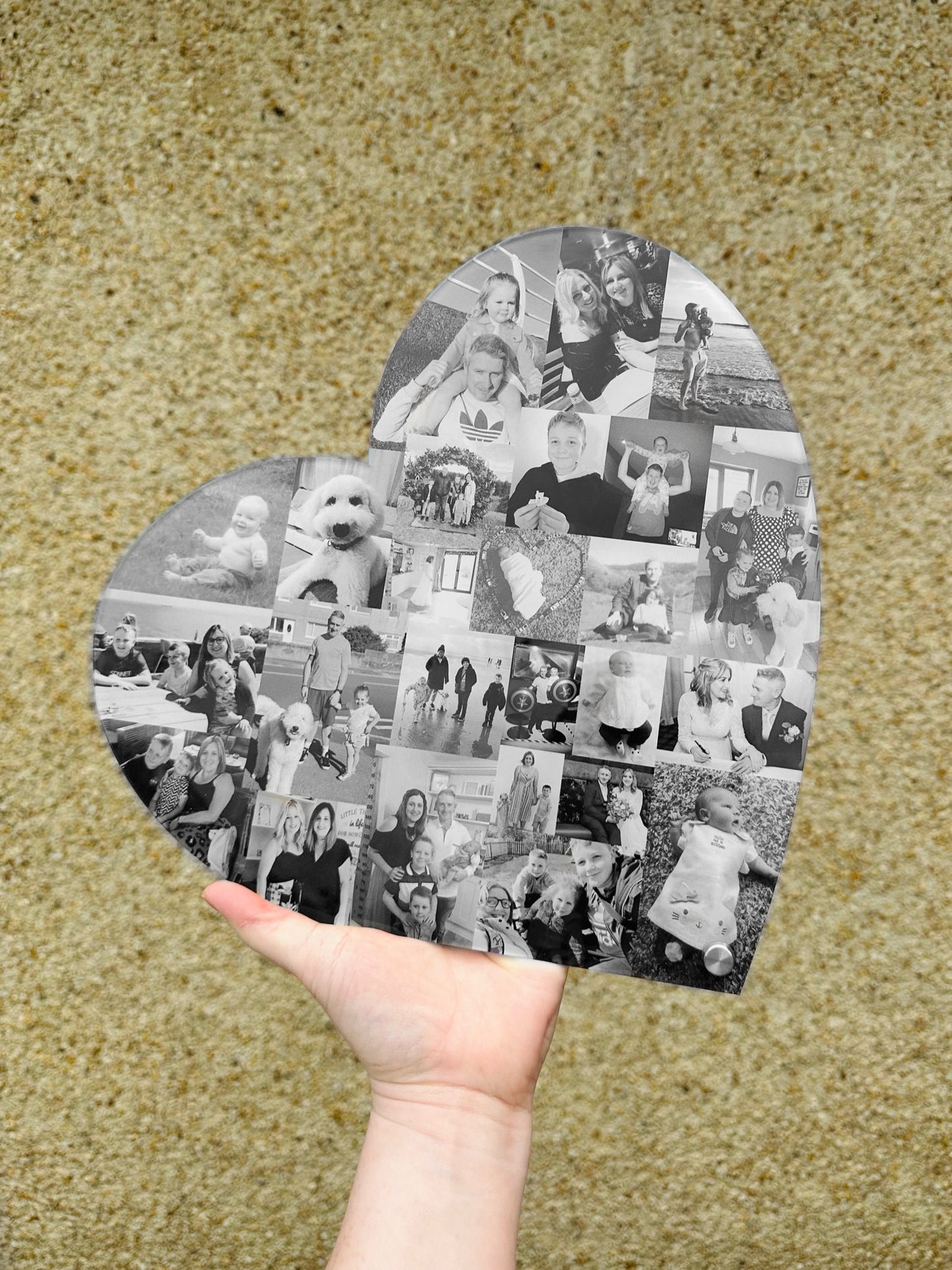 30cm Heart Photo Collage
