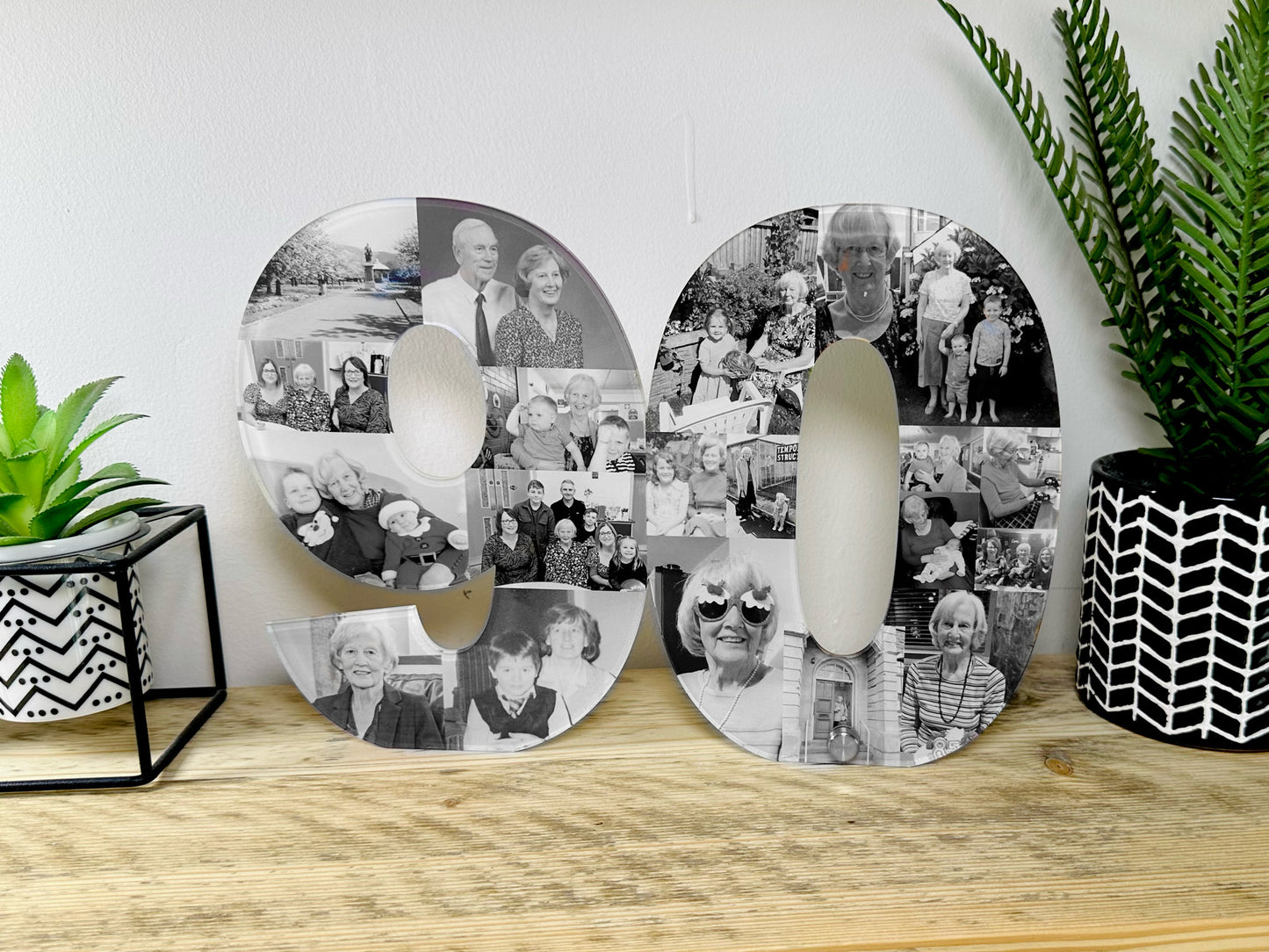 Acrylic Photo Number Collage, Birthday Gift, Photo Gift, Personalised gift,