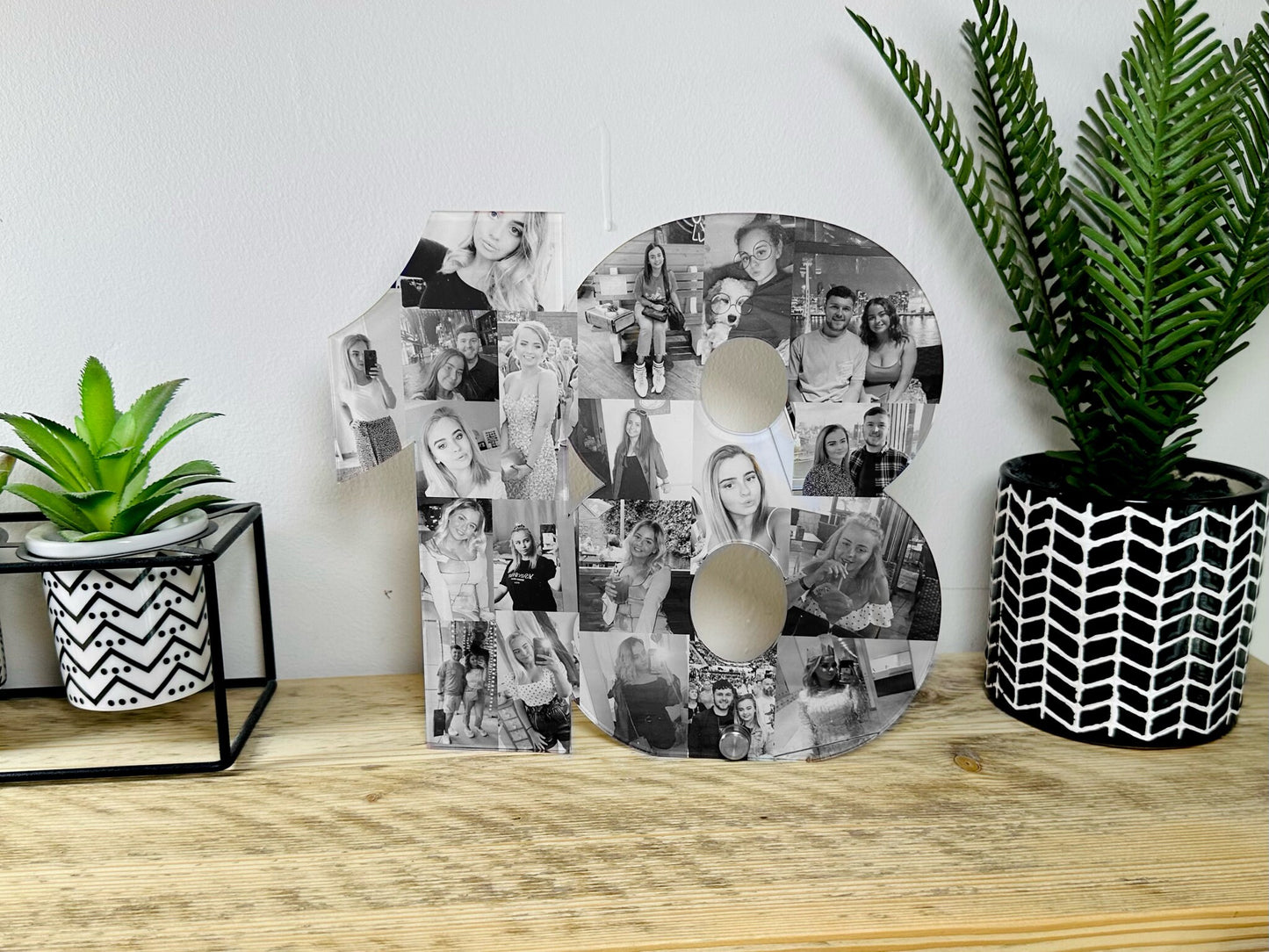 18 Number Photo Collage, Photo Gift, 18th birthday gift for girl or boy