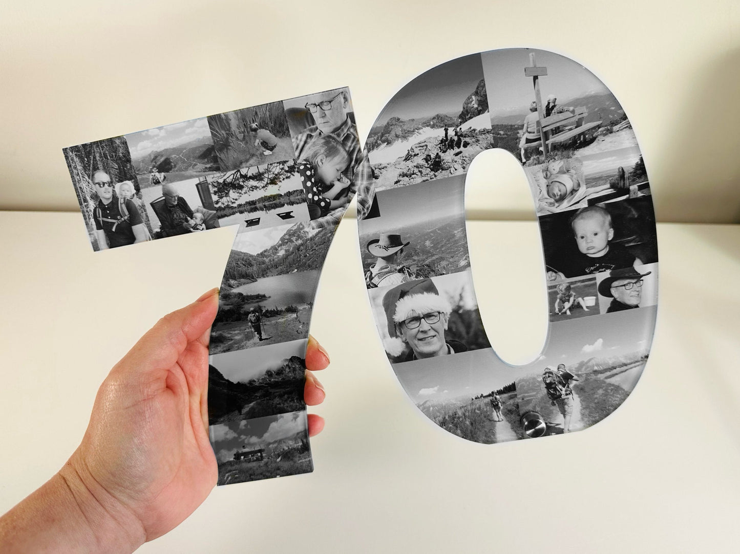 Acrylic Photo Number, Photo Collage, Birthday Gift, Photo Gift, Photo letter, Personalised gift,