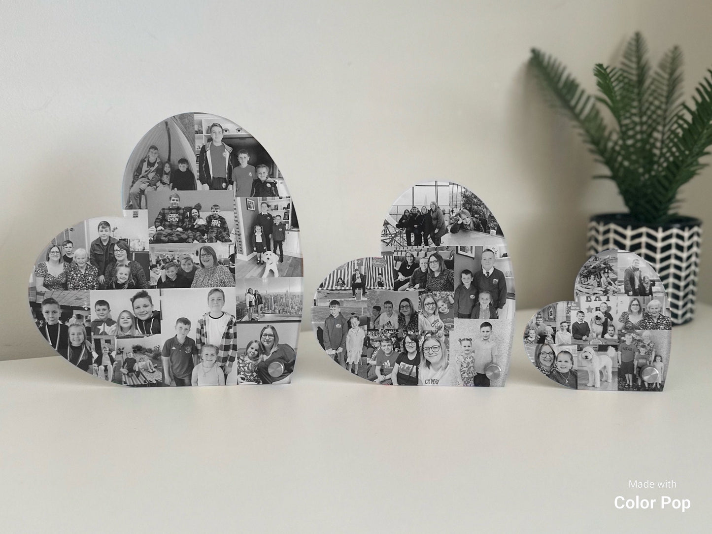 Acrylic Photo Hearts, Photo Collage, Heart Collage, Photo Gift, Personalised gift,