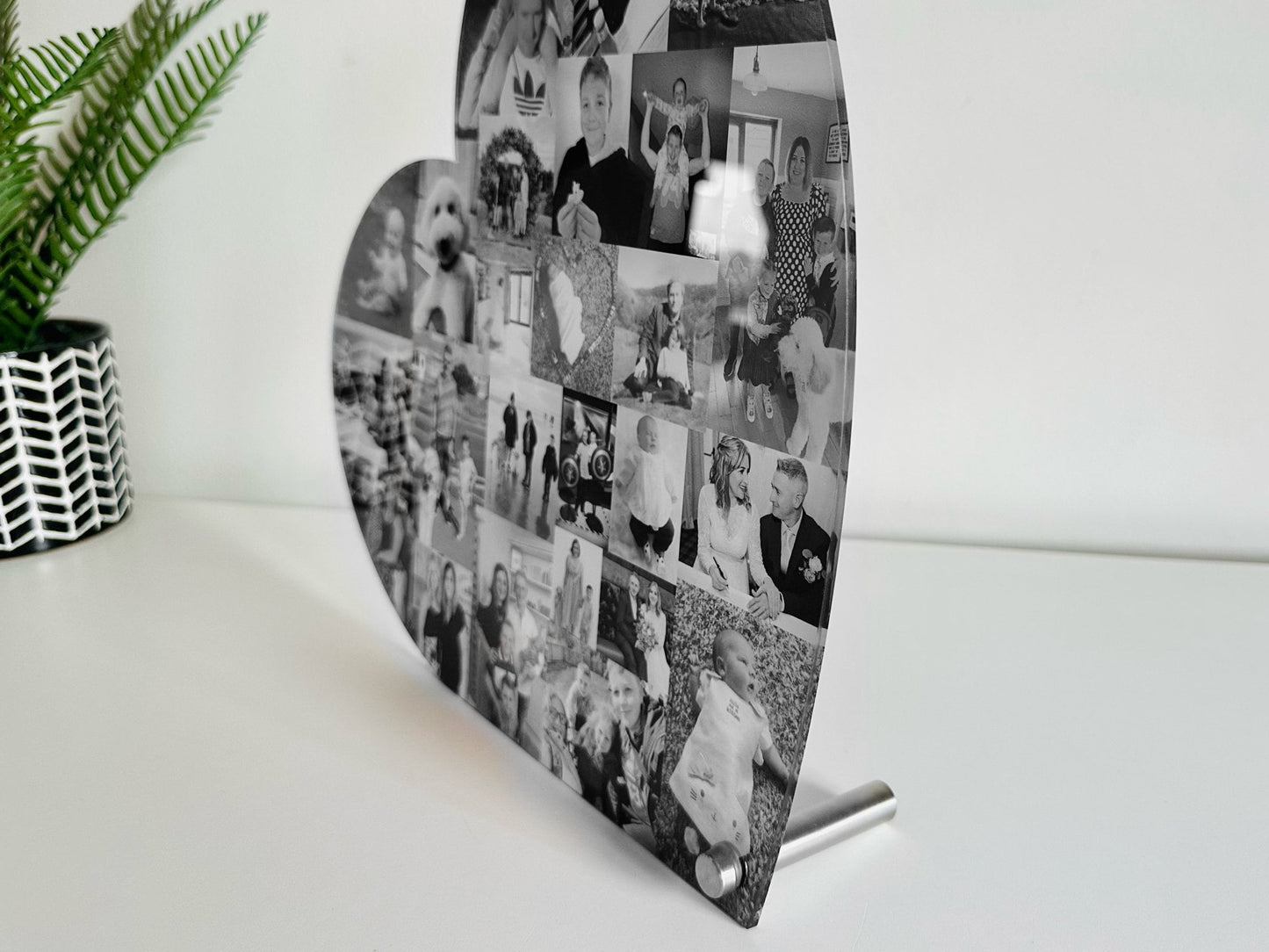 30cm Acrylic Heart Photo Collage