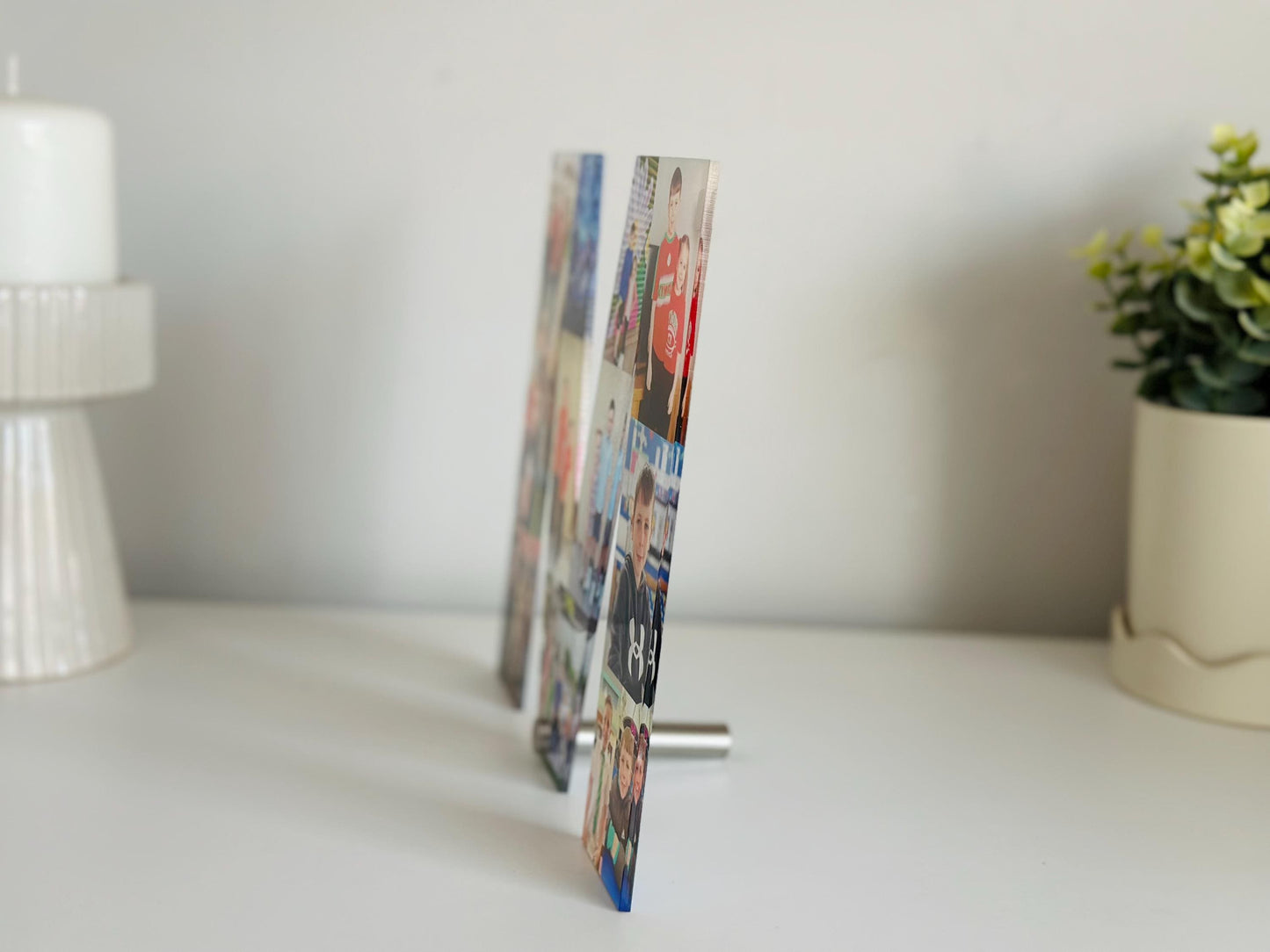 20cm Acrylic Photo Collage Letter, Personalised Initial photo gift