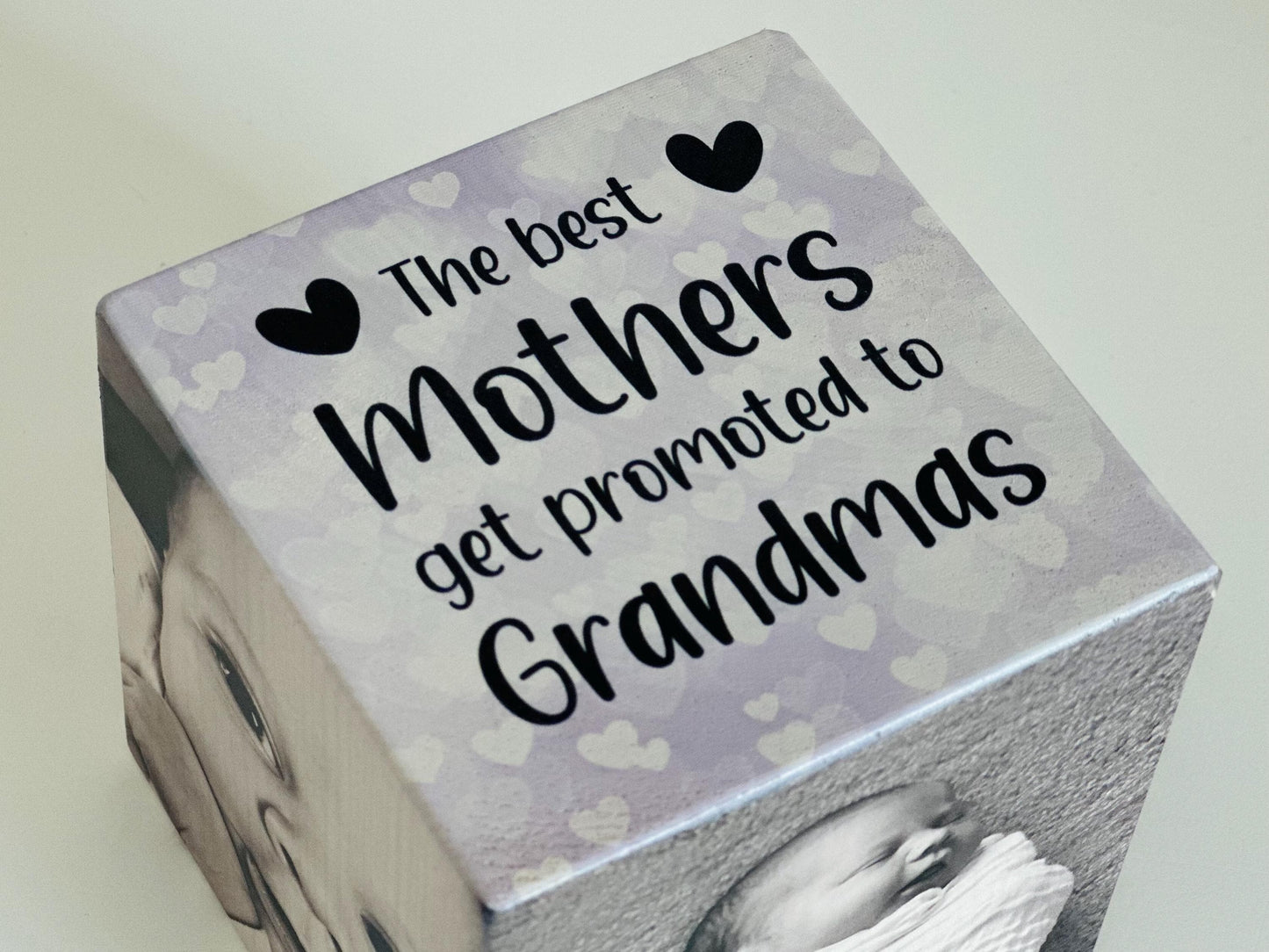 Best Mothers Photo Cube, Photo Block - Photo Idea, wooden photo block, photo keepsake, wooden block, handmade gift, photo gift,