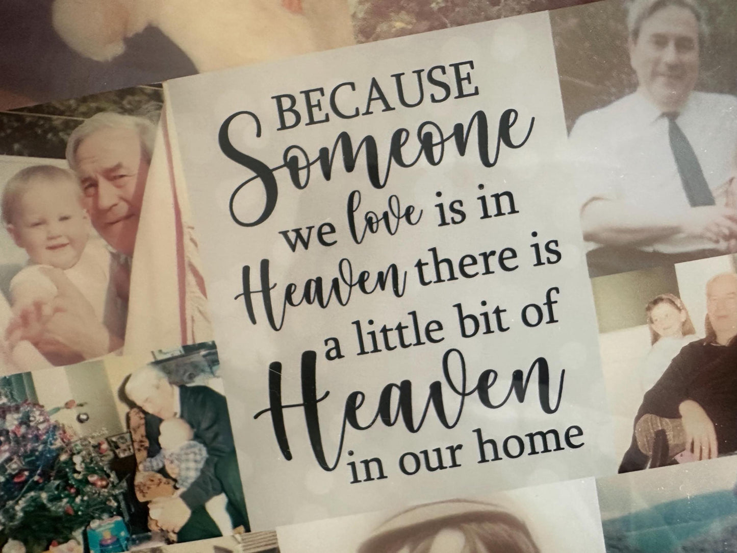 Someone in Heaven Photo Heart, Photo Collage, Heart Collage, Photo Gift, Personalised gift,
