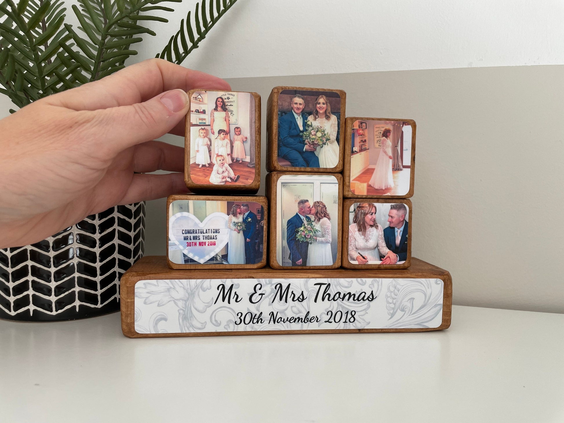 Stacking Photo Block Set - Mr & Mrs