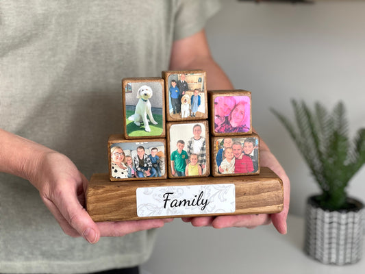 Stacking Photo Block Set - Family