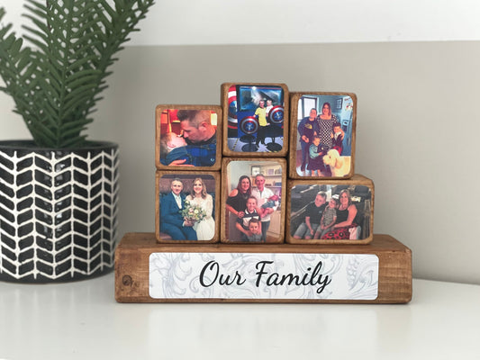 Photo Stacking Blocks, Photo Gift, Photo Blocks, Wooden Photo Block, Keepsake, Gift, Photo, Block, Family, Photo Gift Ideas,