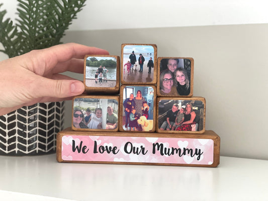 Stacking Photo Block Set - For Mum, Mummy, Mommy, Mammy