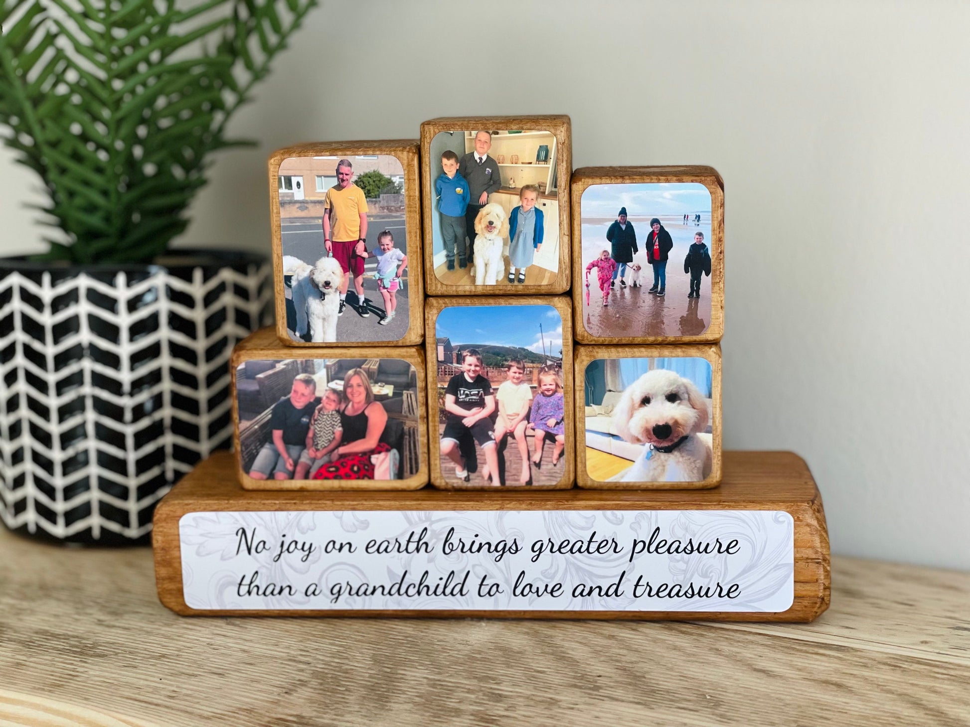 Photo Stacking Blocks - personalised gift for mum or grandma