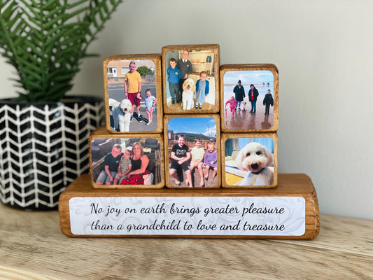 Photo Stacking Blocks - personalised gift for mum or grandma