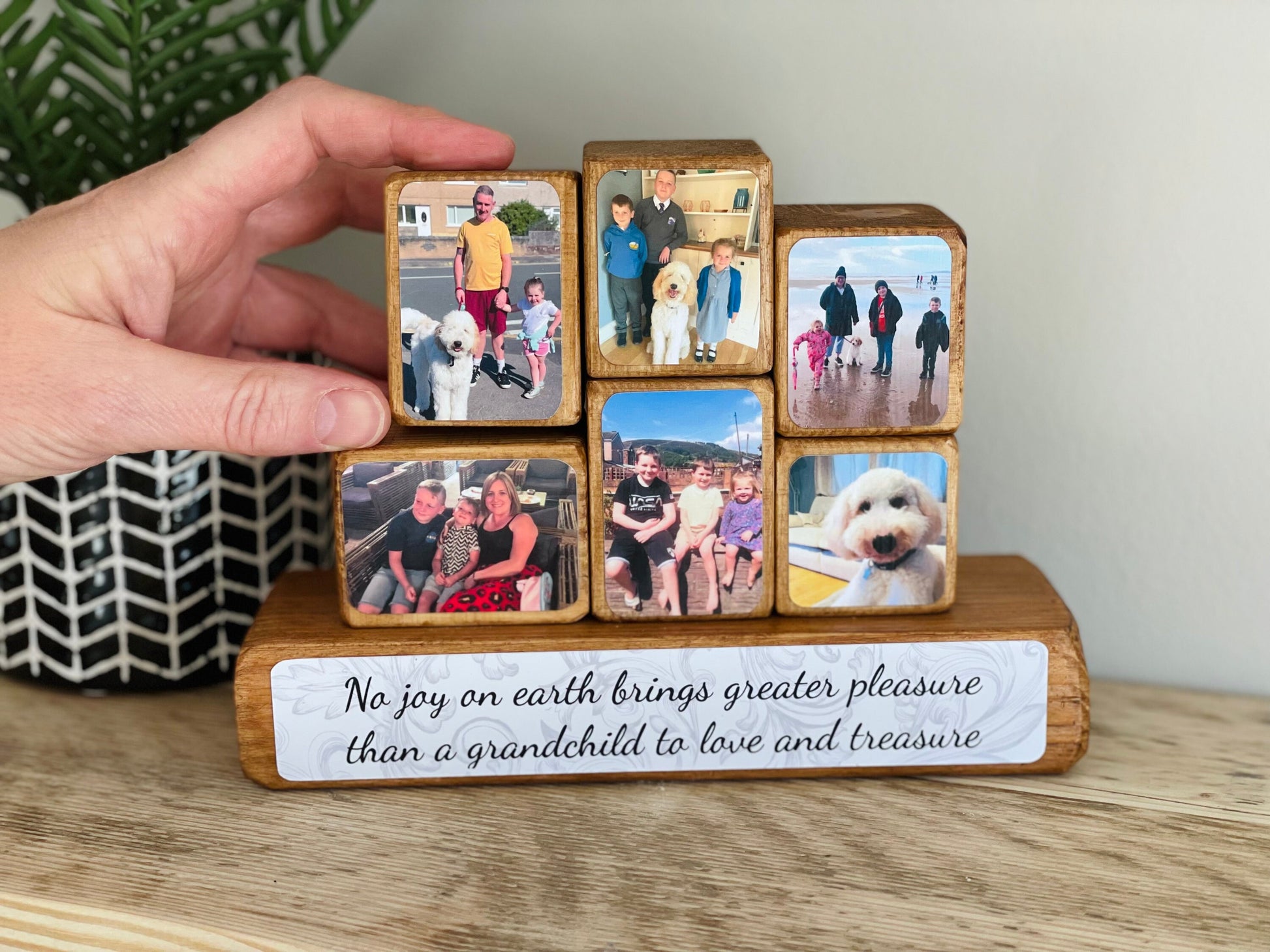 Photo Stacking Blocks - personalised gift for mum or grandma