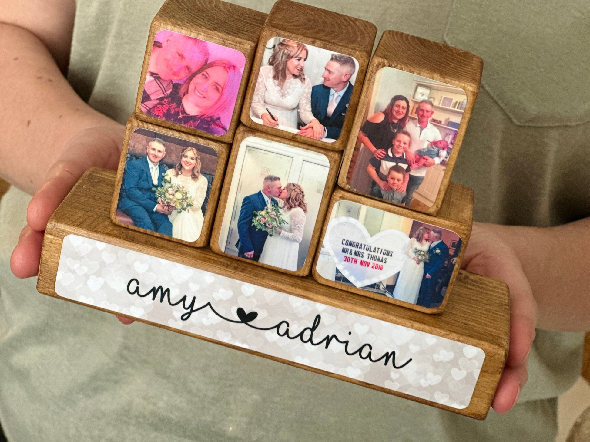 Stacking Photo Blocks Sets - Photo gift couple