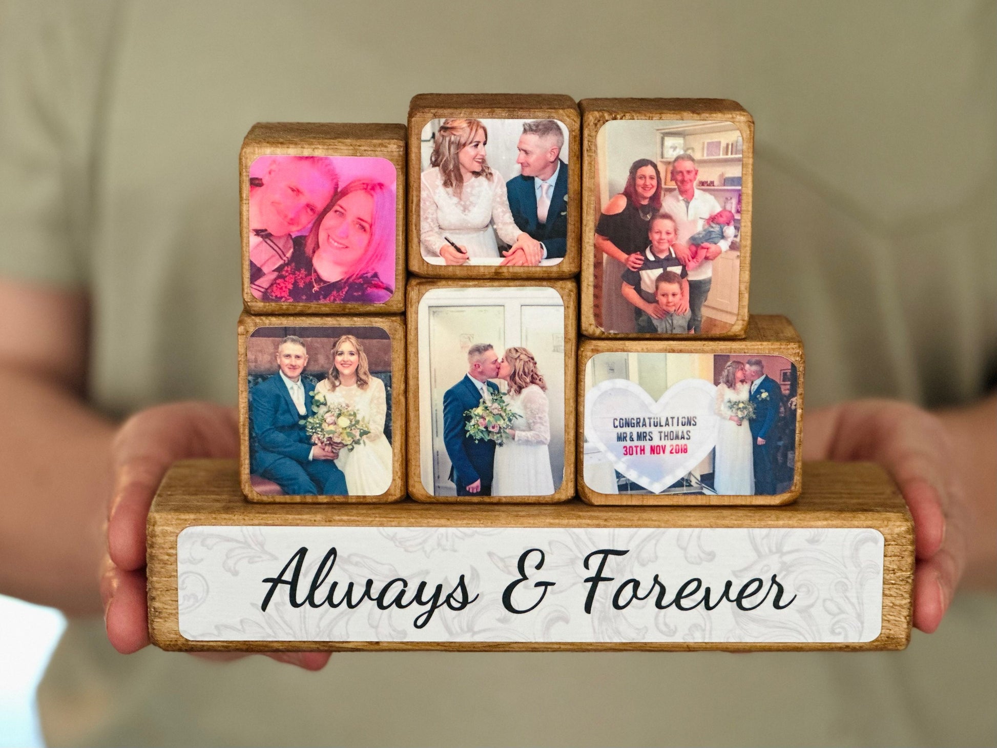 Stacking Photo Blocks Sets - Photo gift for girlfriend, boyfriend, husband, wife