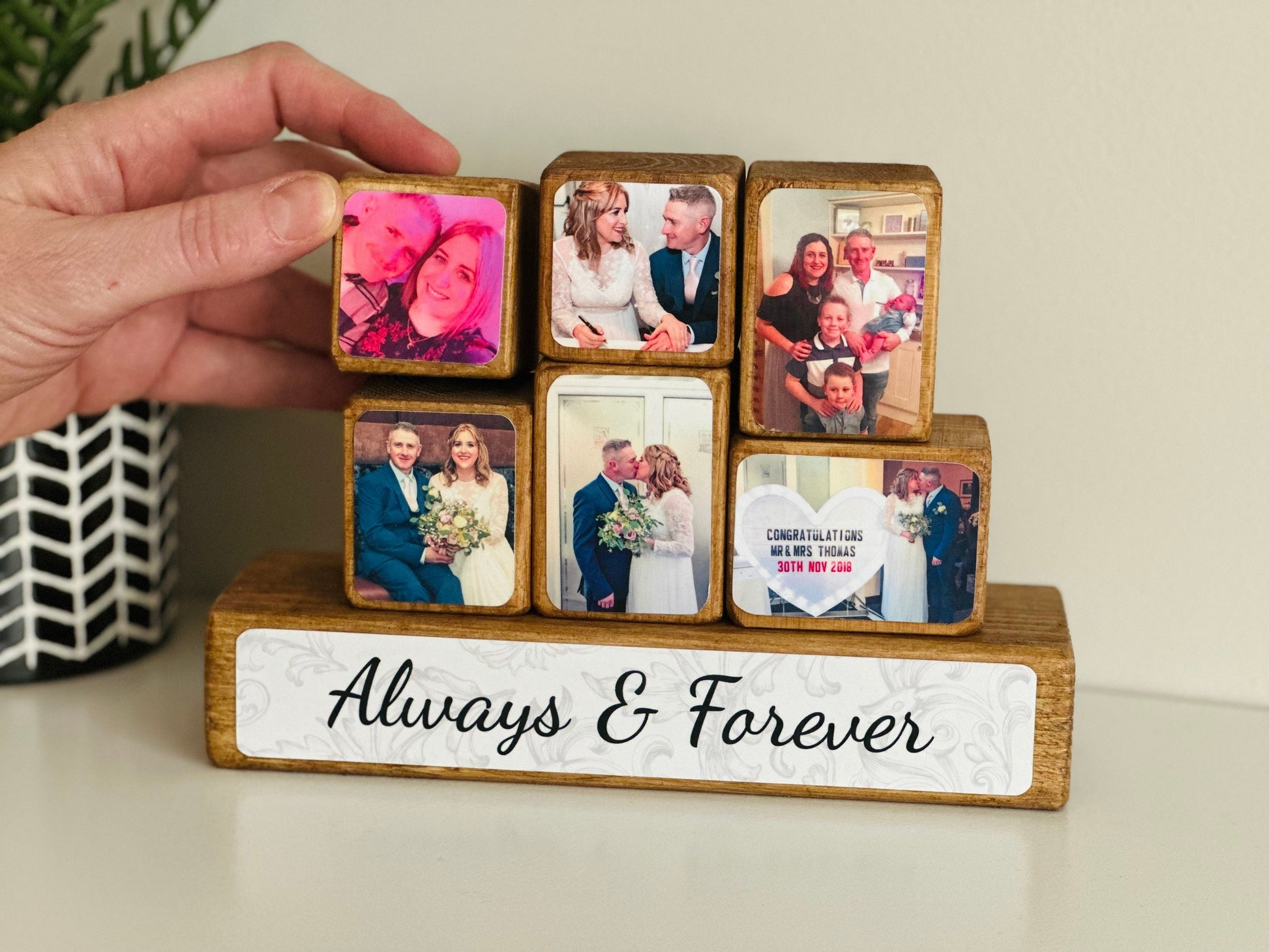 Stacking Photo Blocks Sets - Photo gift for girlfriend, boyfriend, husband, wife