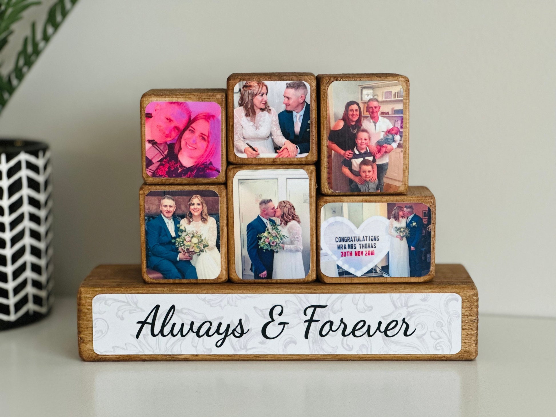 Stacking Photo Blocks Sets - Photo gift for girlfriend, boyfriend, husband, wife