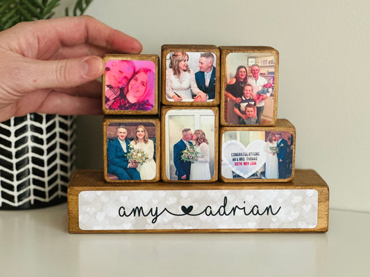 Stacking Photo Blocks Sets - Photo gift couple