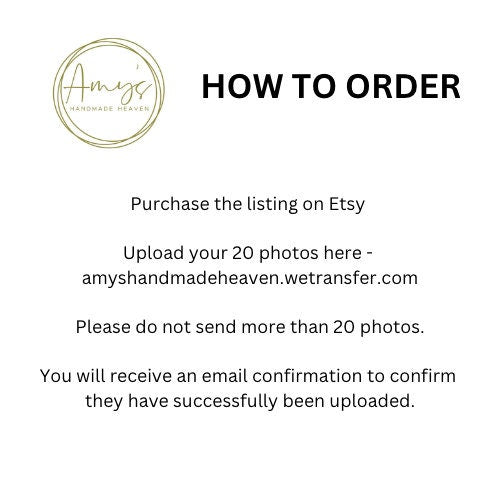 Photo Number, Photo Collage, Birthday Gift, Photo Gift, Photo letter, Personalised gift,