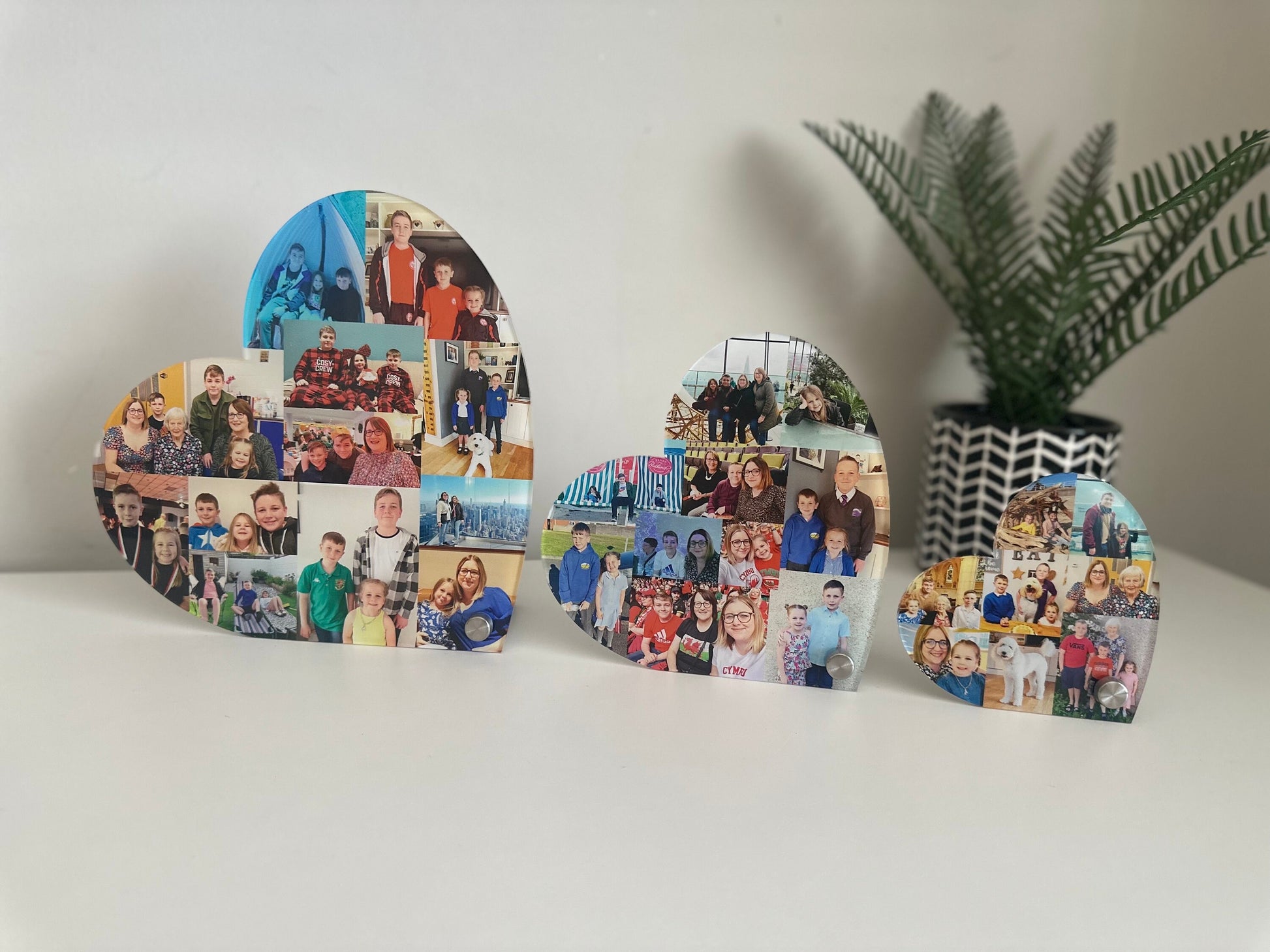 Acrylic Photo Hearts, Photo Collage, Heart Collage, Photo Gift, Personalised gift,