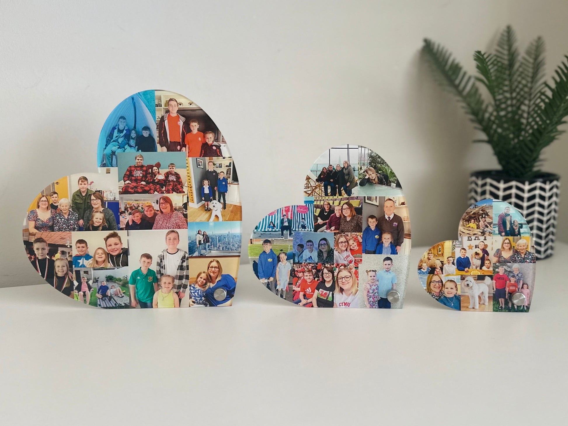 Acrylic Photo Hearts, Photo Collage, Heart Collage, Photo Gift, Personalised gift,