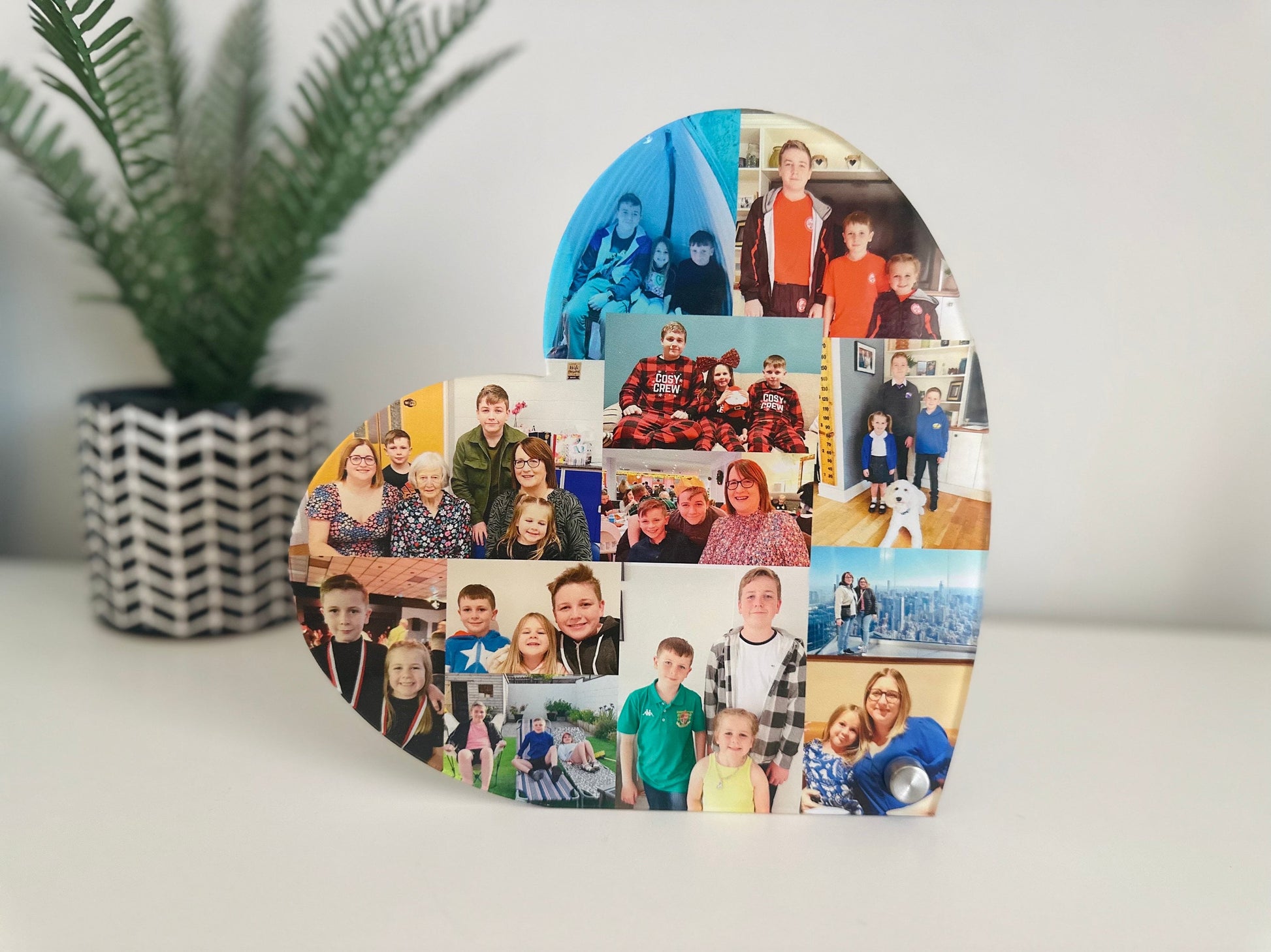 Acrylic Photo Hearts, Photo Collage, Heart Collage, Photo Gift, Personalised gift,