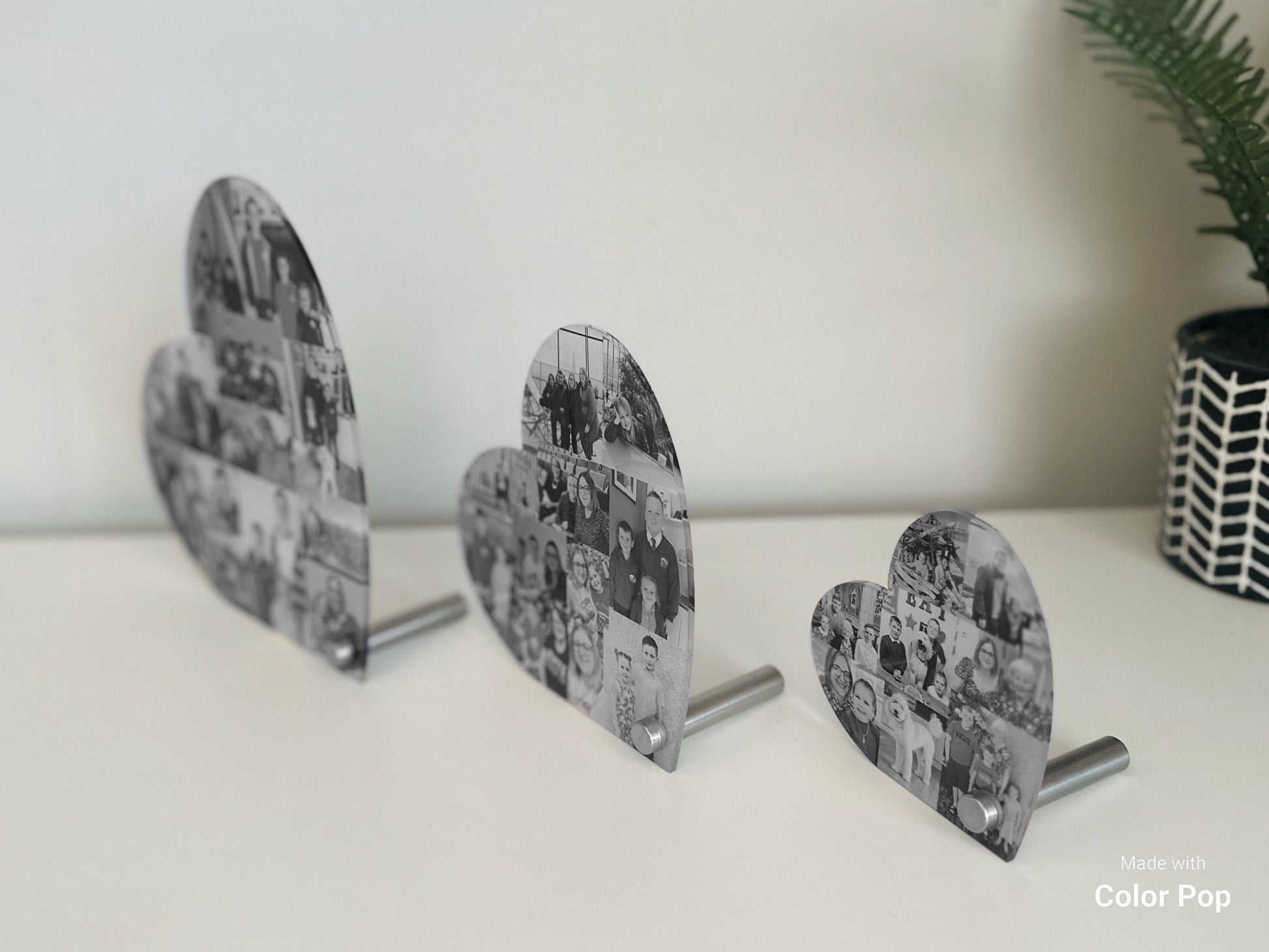 Acrylic Photo Hearts, Photo Collage, Heart Collage, Photo Gift, Personalised gift,