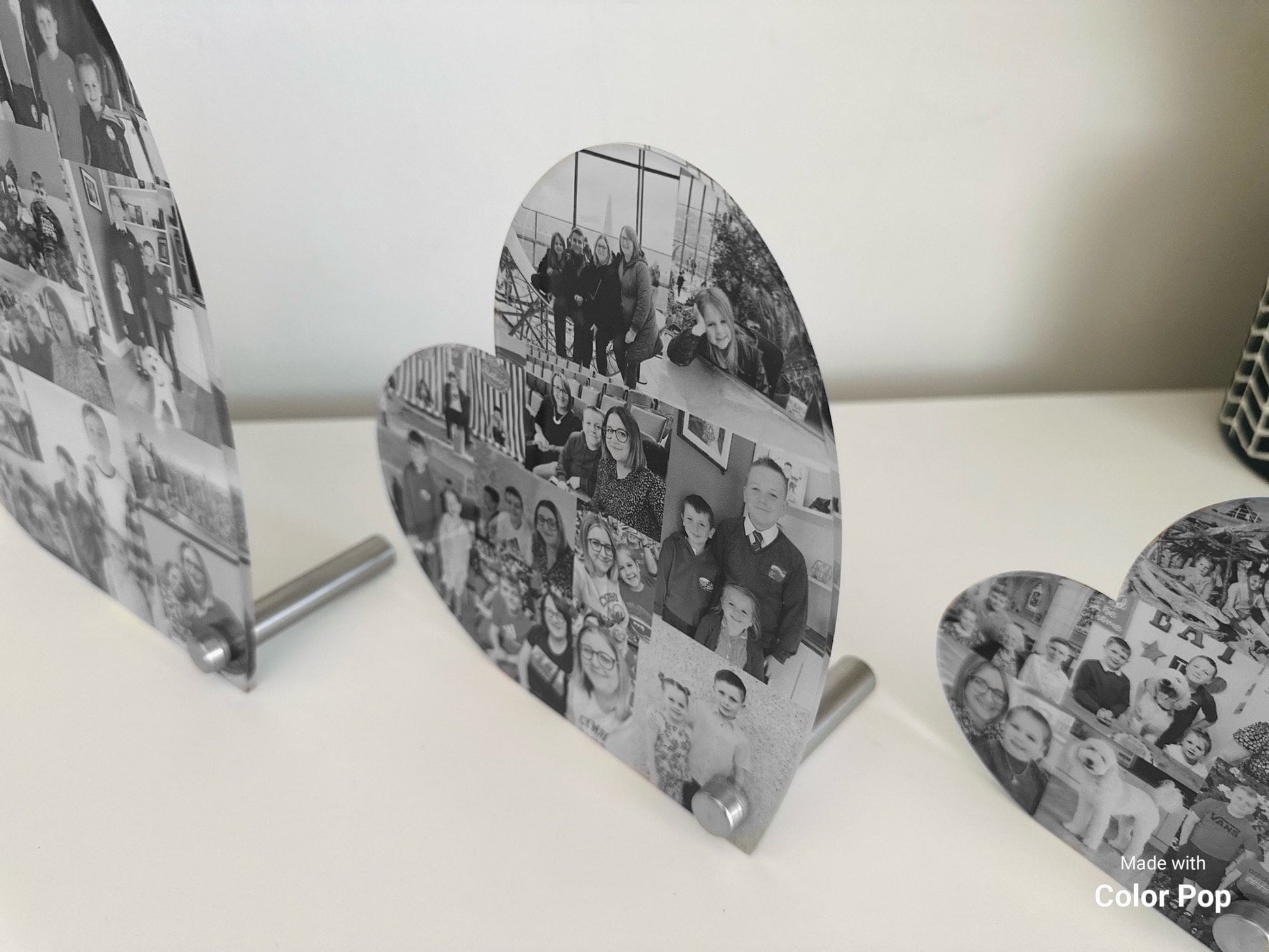 Acrylic Photo Hearts, Photo Collage, Heart Collage, Photo Gift, Personalised gift,