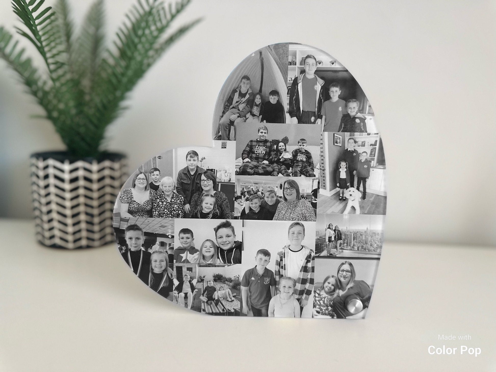Acrylic Photo Hearts, Photo Collage, Heart Collage, Photo Gift, Personalised gift,