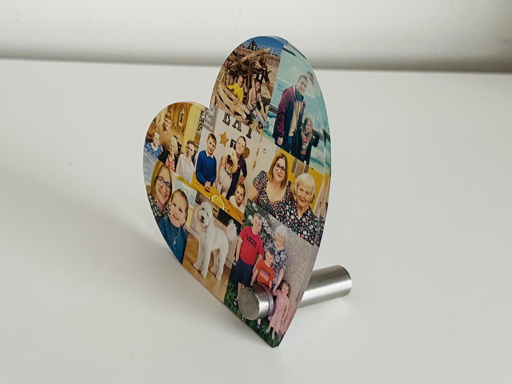 10cm Acrylic Photo Heart, Photo Collage, Heart Collage, Photo Gift, Personalised gift,