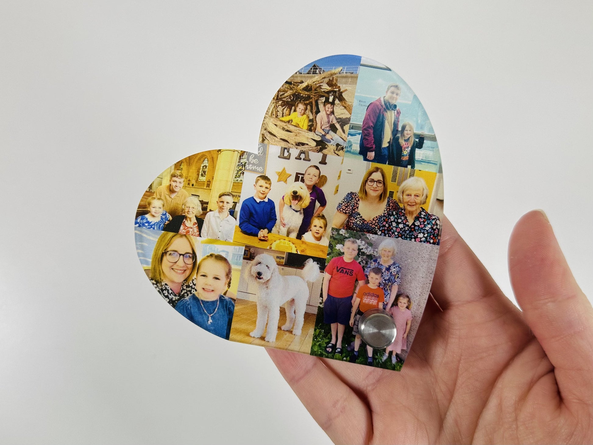 10cm Acrylic Photo Heart, Photo Collage, Heart Collage, Photo Gift, Personalised gift,