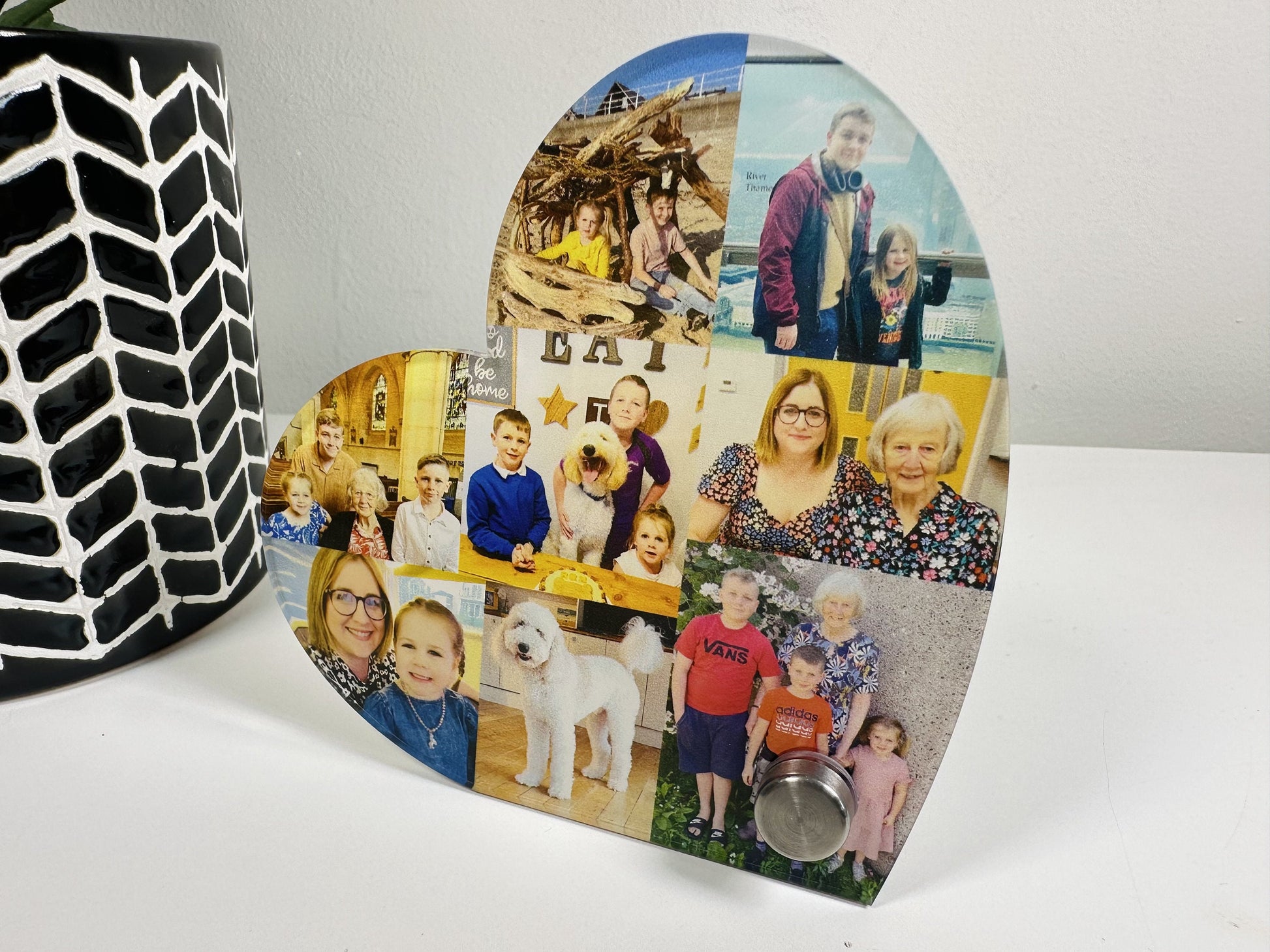 10cm Acrylic Photo Heart, Photo Collage, Heart Collage, Photo Gift, Personalised gift,
