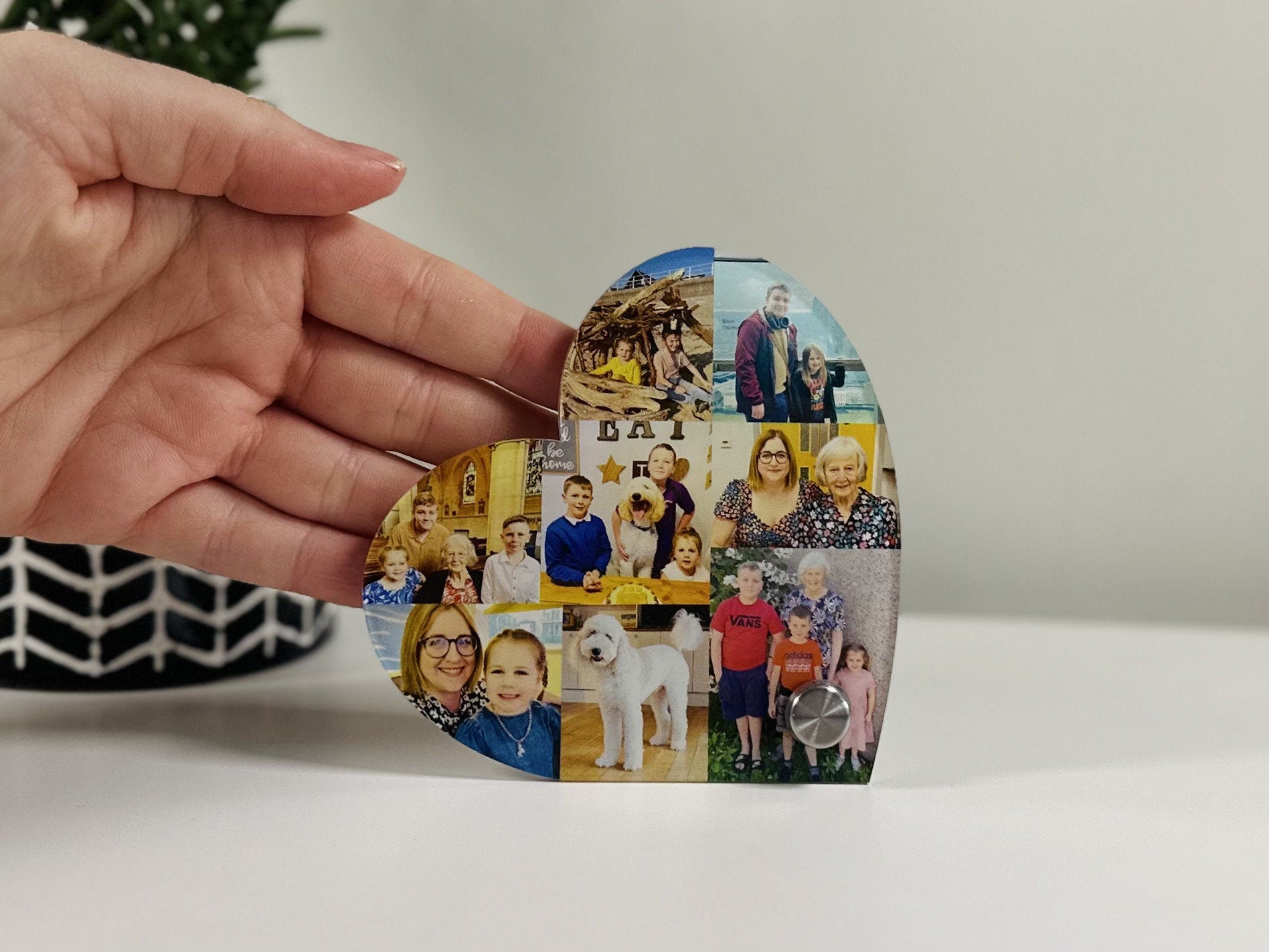 10cm Acrylic Photo Heart, Photo Collage, Heart Collage, Photo Gift, Personalised gift,