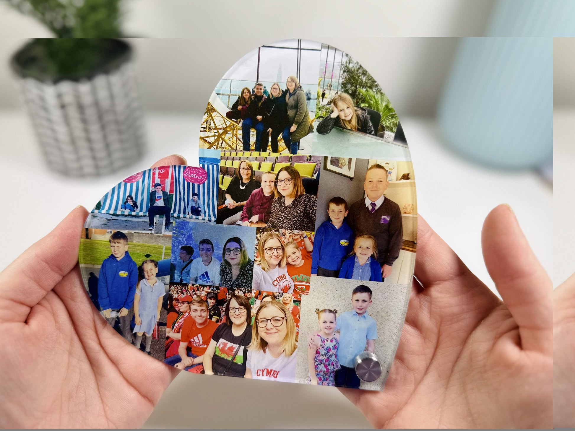 15cm Acrylic Photo Heart, Photo Collage, Heart Collage, Photo Gift, Personalised gift,