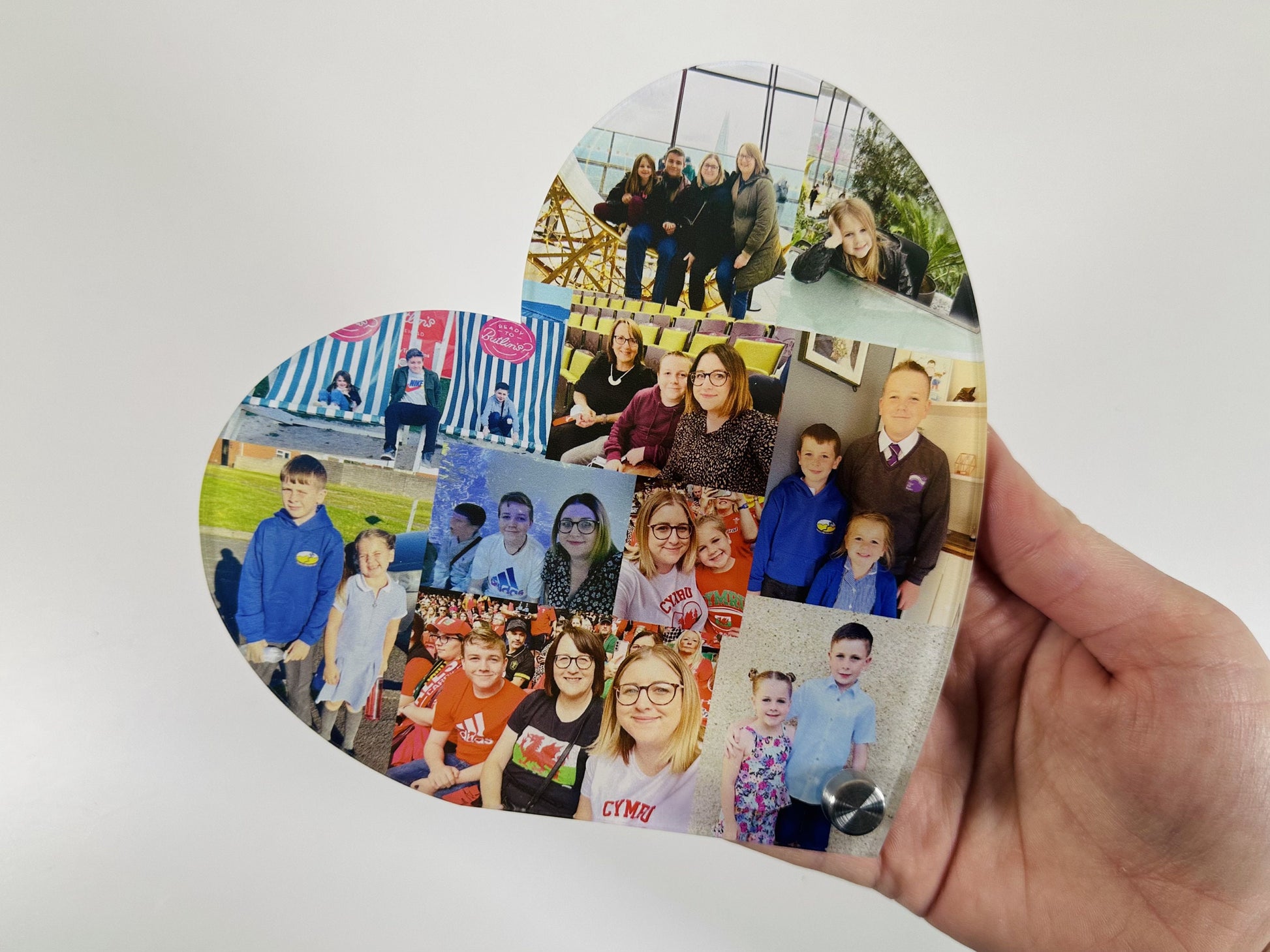 15cm Acrylic Photo Heart, Photo Collage, Heart Collage, Photo Gift, Personalised gift,