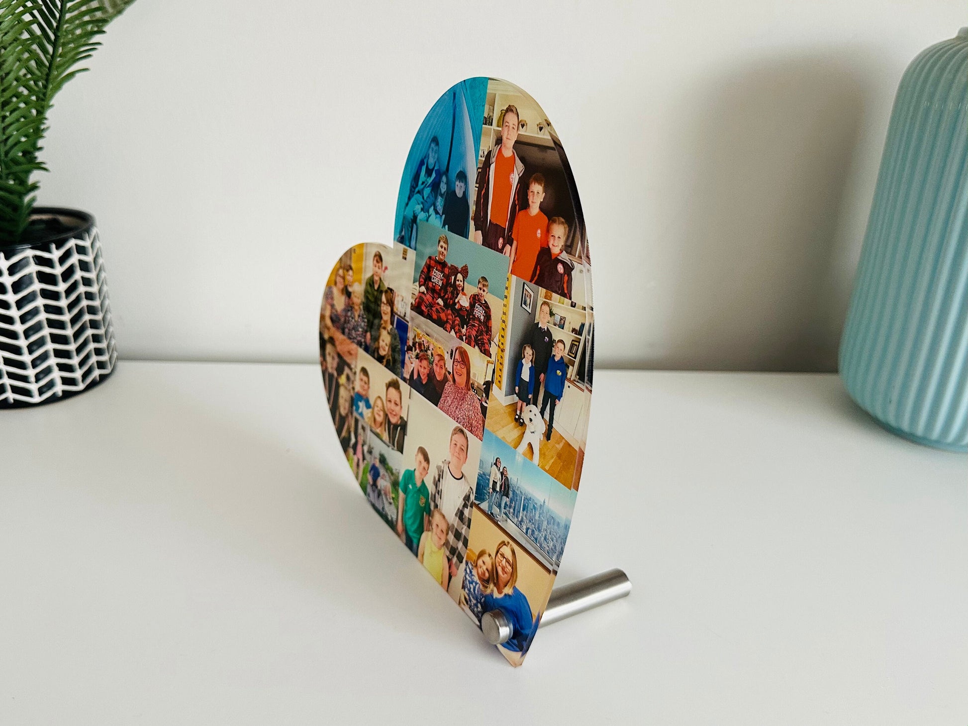 20cm Acrylic Photo Heart, Photo Collage, Heart Collage, Photo Gift, Personalised gift,