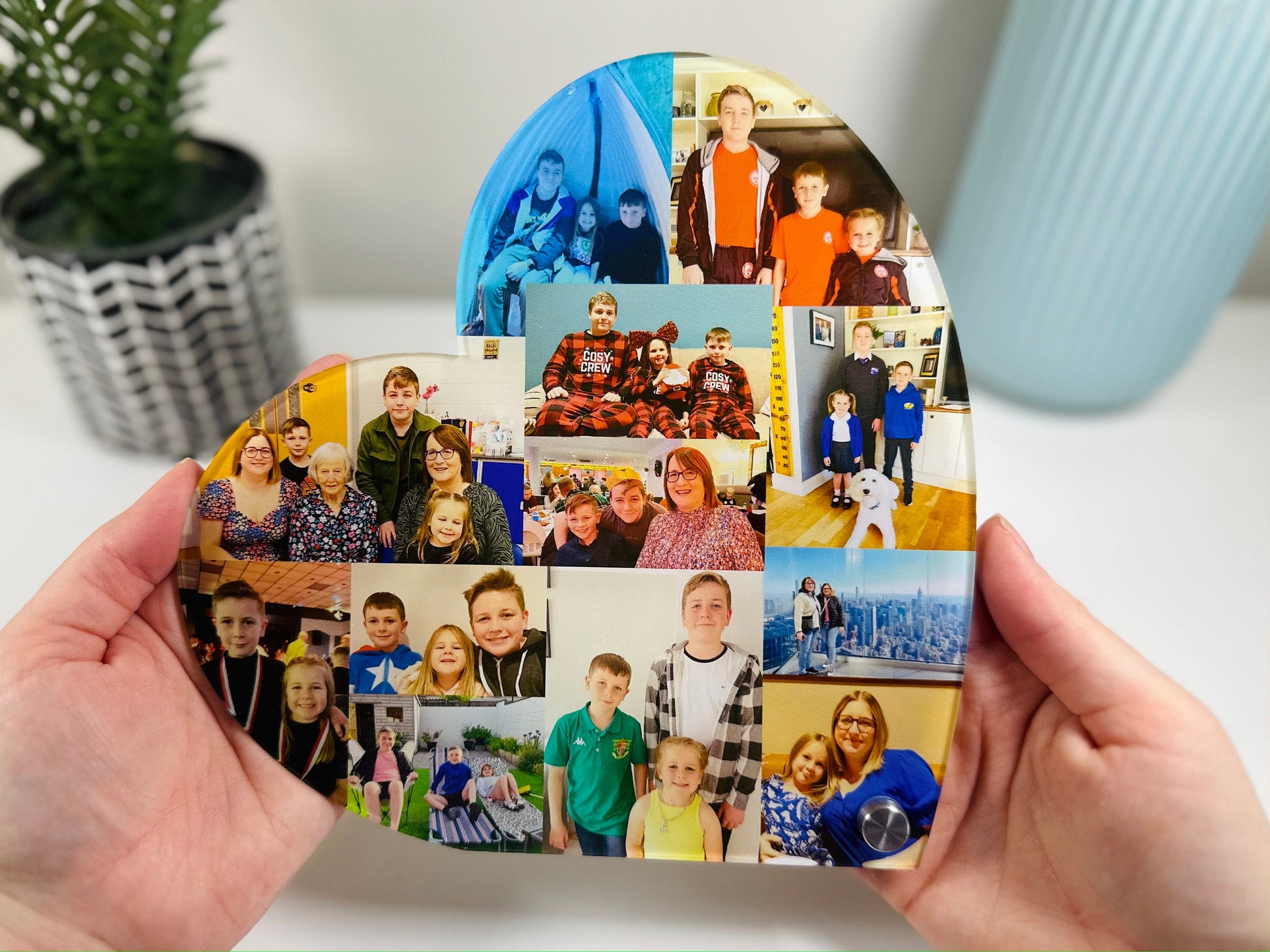 20cm Acrylic Photo Heart, Photo Collage, Heart Collage, Photo Gift, Personalised gift,