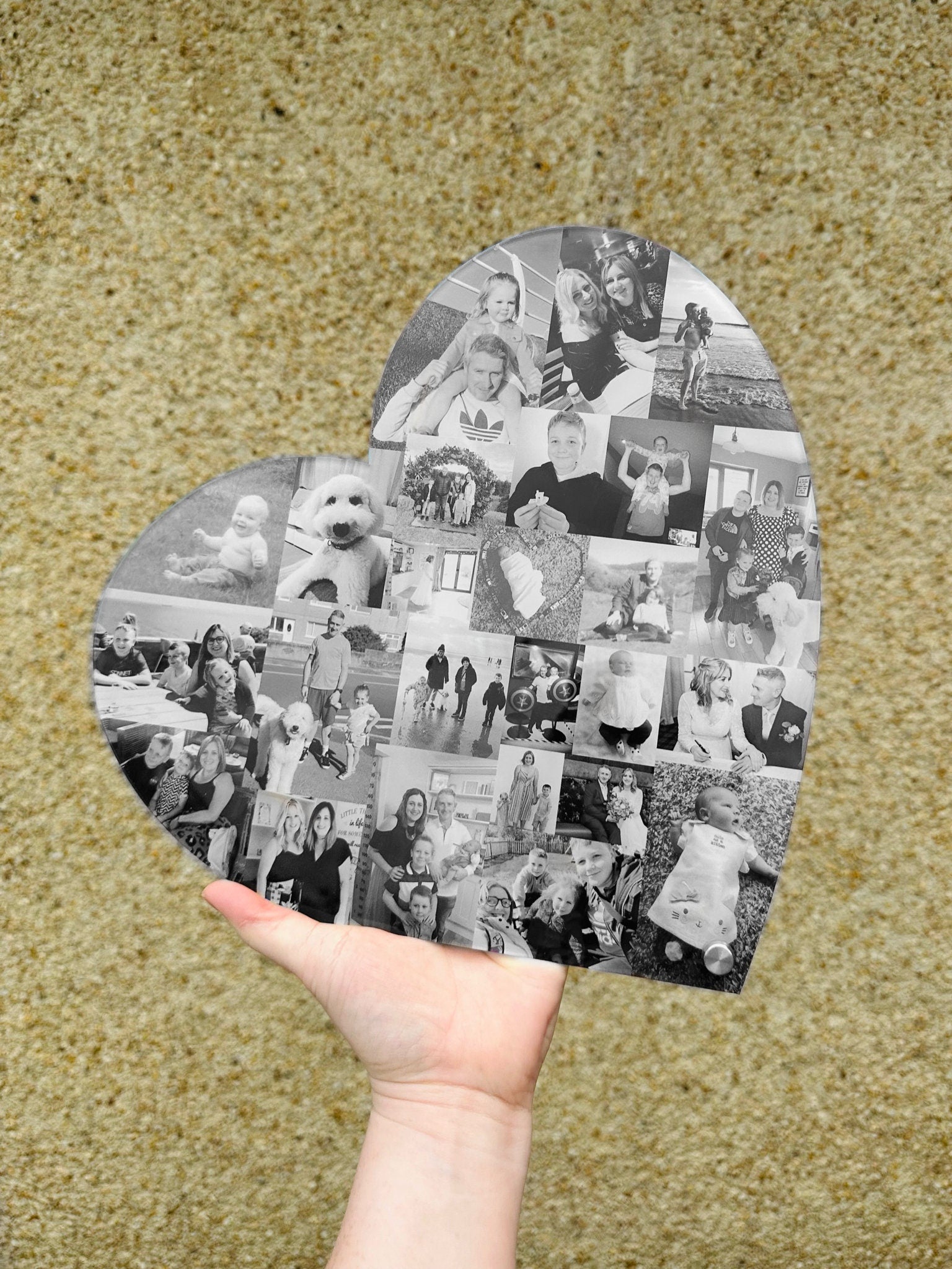 30cm Heart Photo Collage